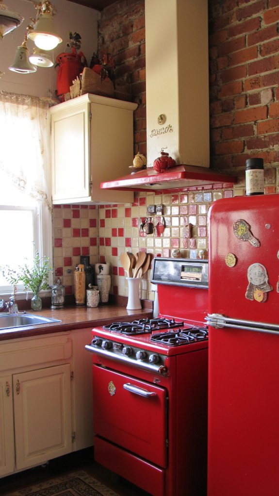 vibrant retro kitchen decor