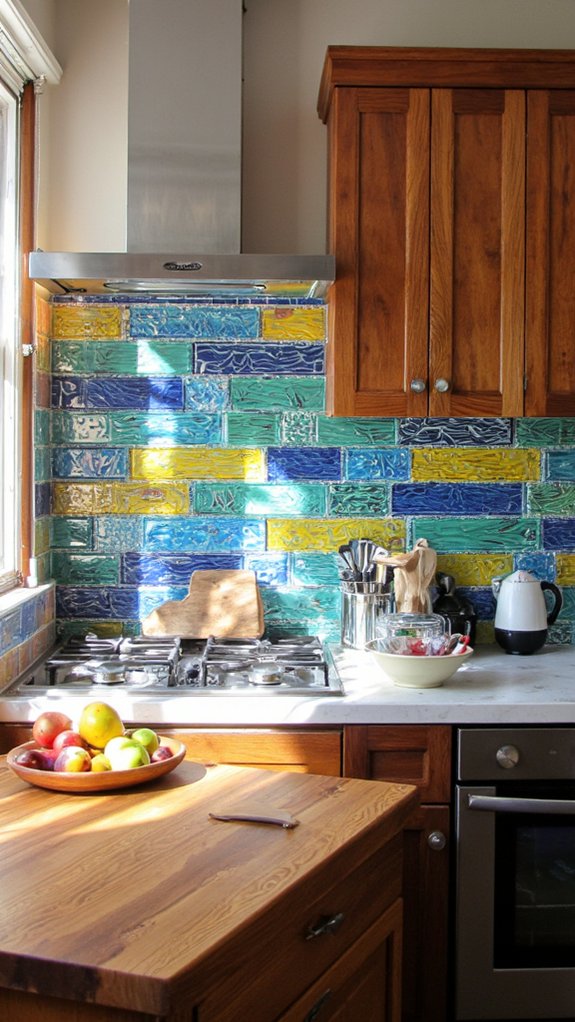 vibrant stylish kitchen transformation