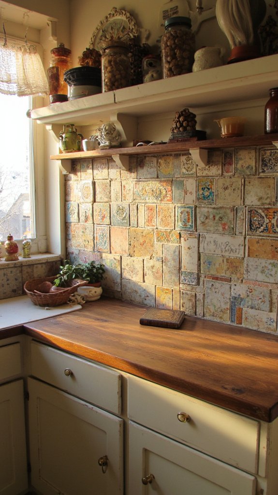 vintage inspired kitchen backsplashes