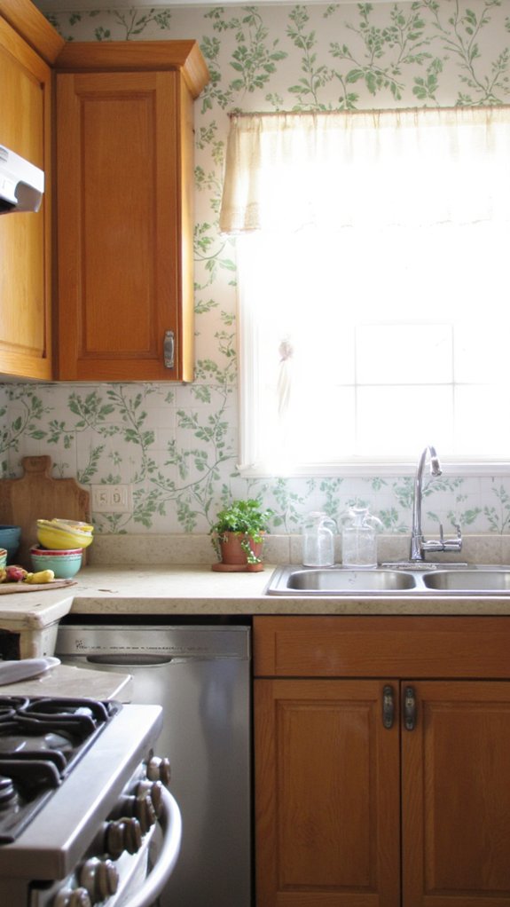 waterproof wallpaper enhances decor