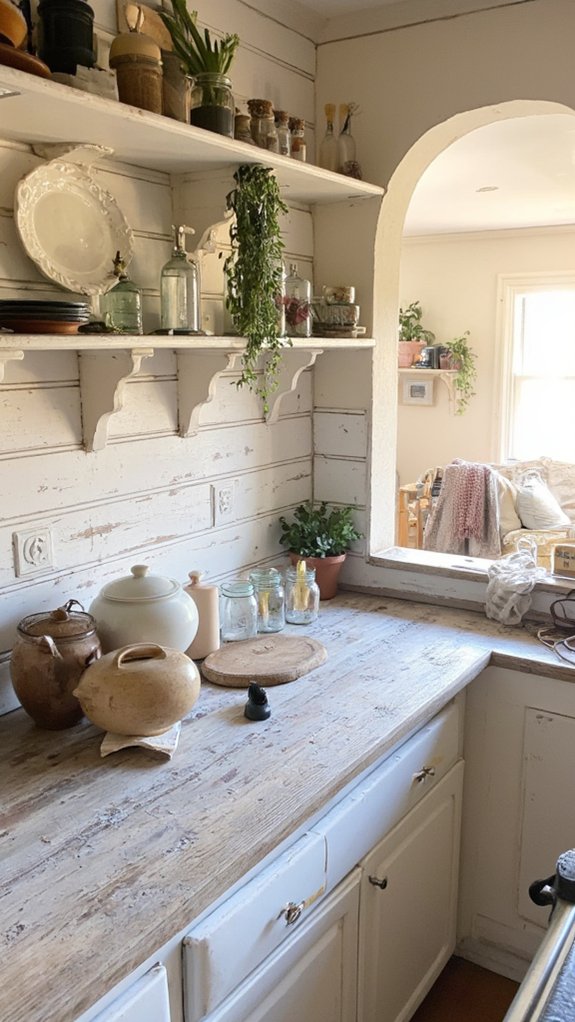 whitewashed shiplap beachy vibe