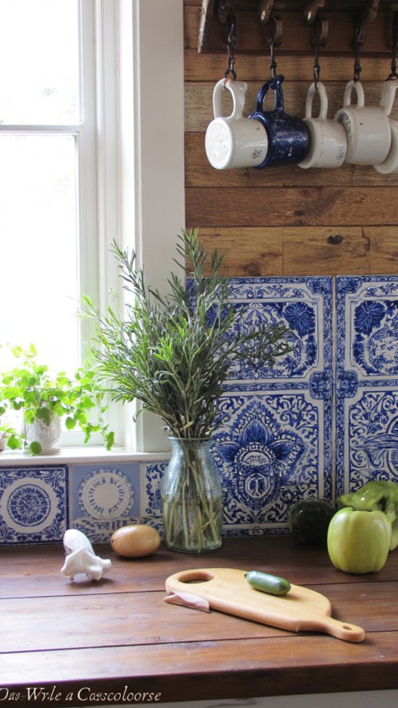 wood and ceramic elegance