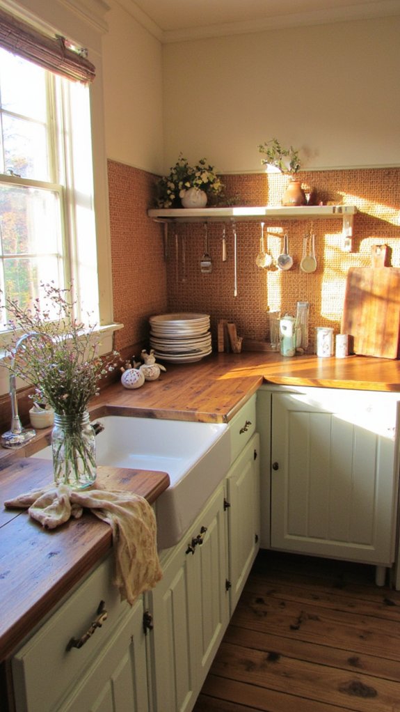 woven cane backsplash charm