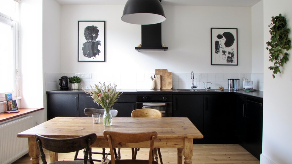 black wall art elegance