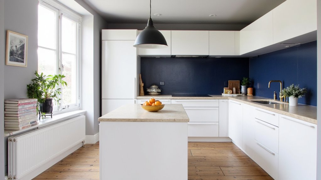 bold accents enhance minimalism