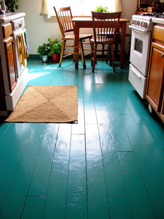 bold colorful kitchen transformation