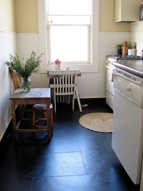 bold dark flooring statement