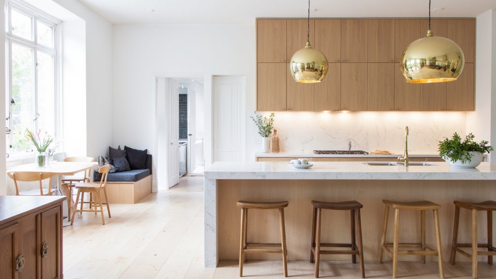 bold functional kitchen lighting