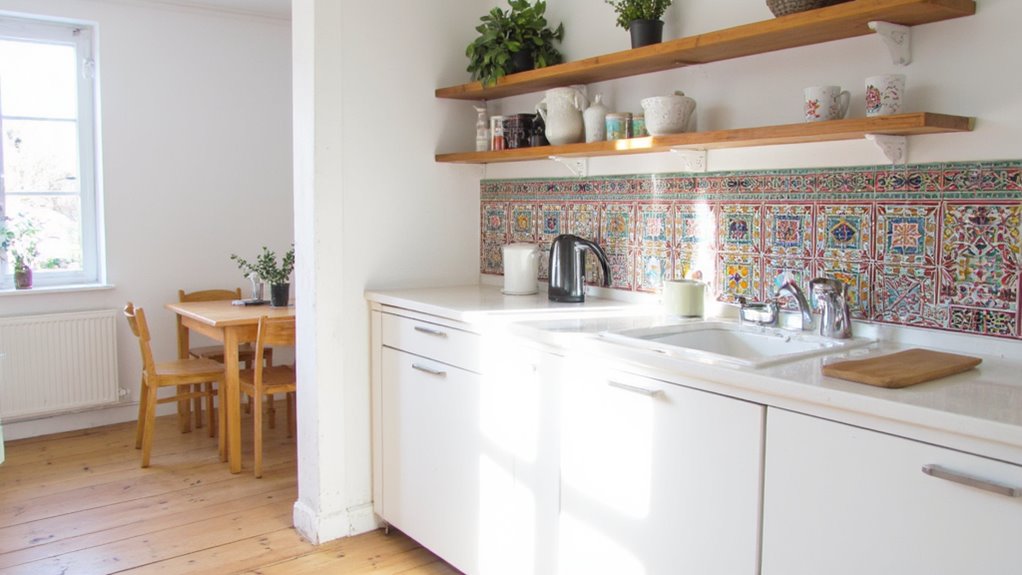 bold vibrant kitchen backsplashes