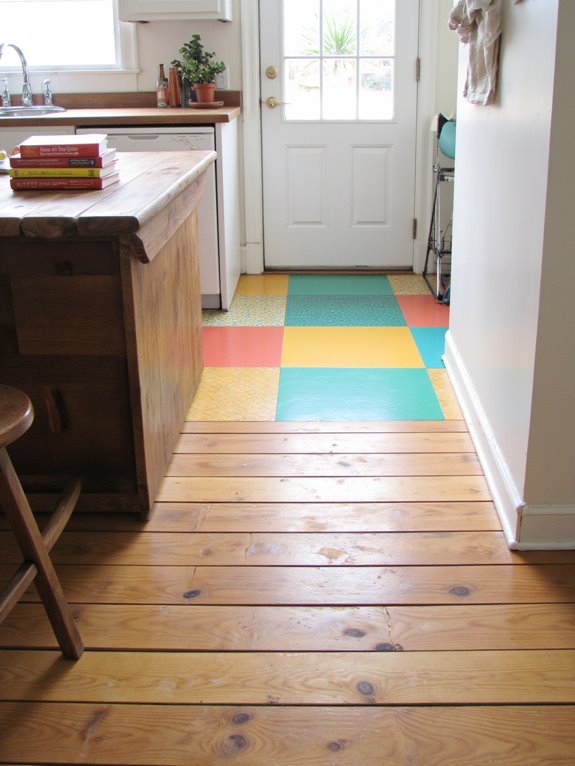 bright tiles neutral wood