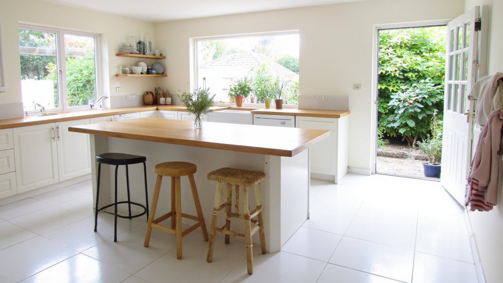 casual dining with bar stools