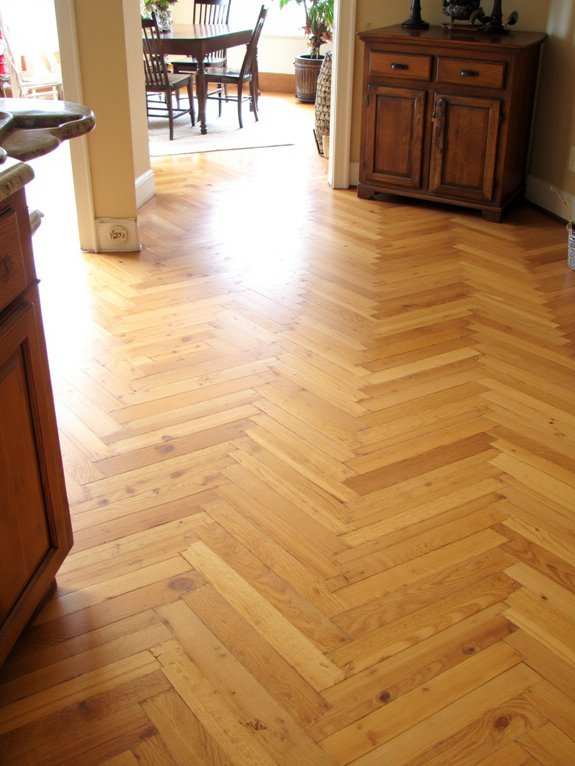 chevron oak plank elegance
