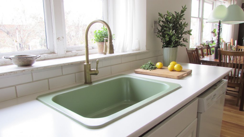 chic green sink upgrade