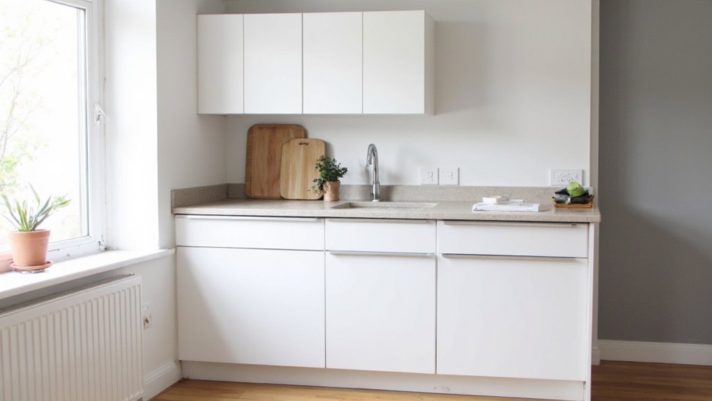 clutter free countertops enhance beauty