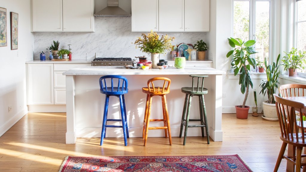 colorful accents enhance personality