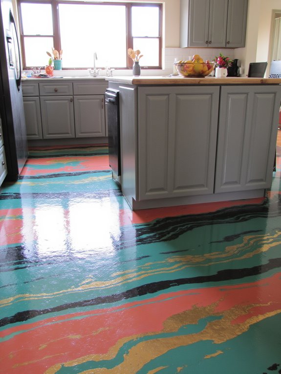 colorful practical epoxy floors