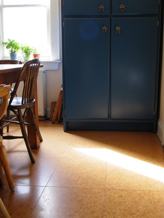 comfortable cork flooring style