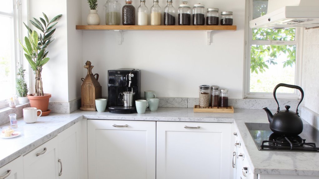 convenient and charming beverage station