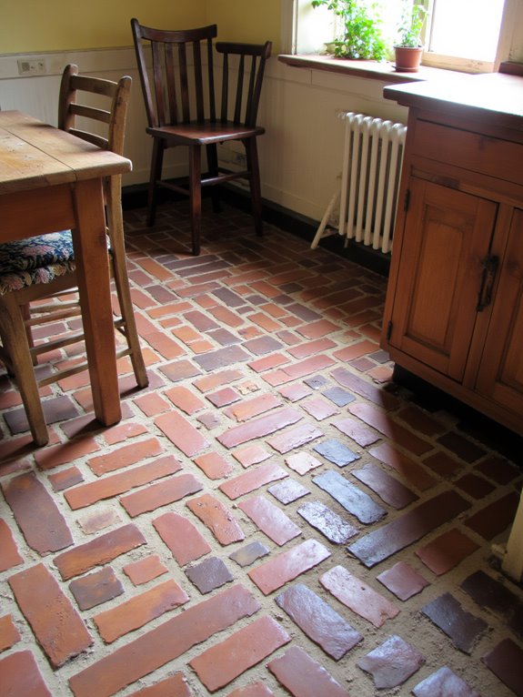 cozy brick kitchen warmth