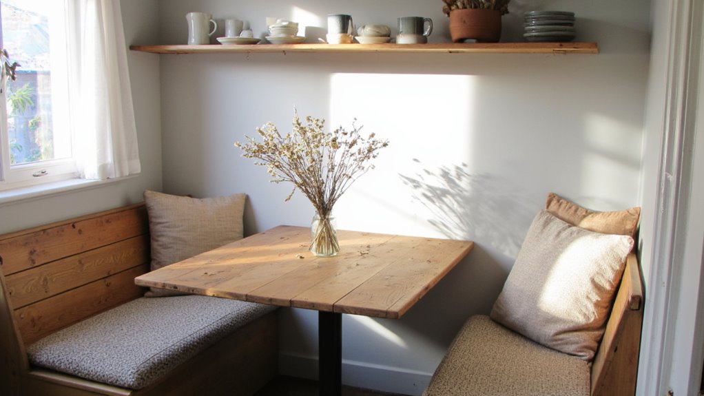 cozy corner dining nook