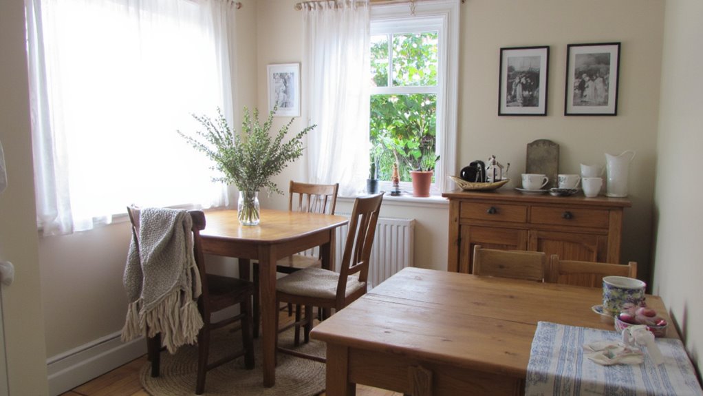 cozy family breakfast nook