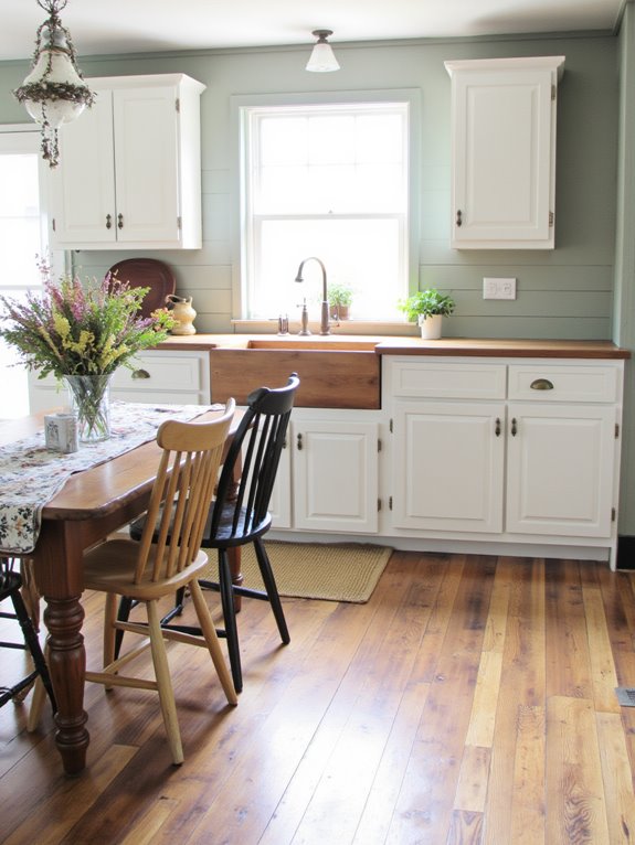cozy rustic farmhouse kitchen