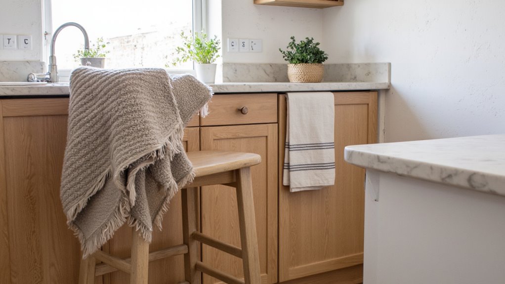 cozy textiles enhance kitchens