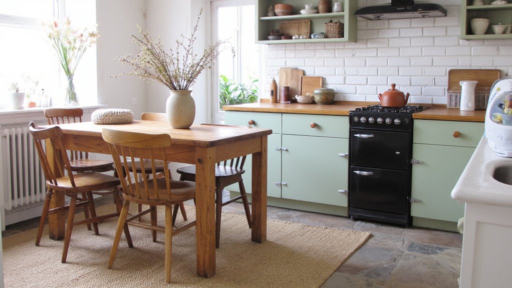 cozy textures enhance kitchen warmth