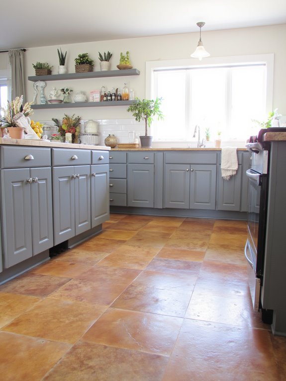 custom stained concrete flooring