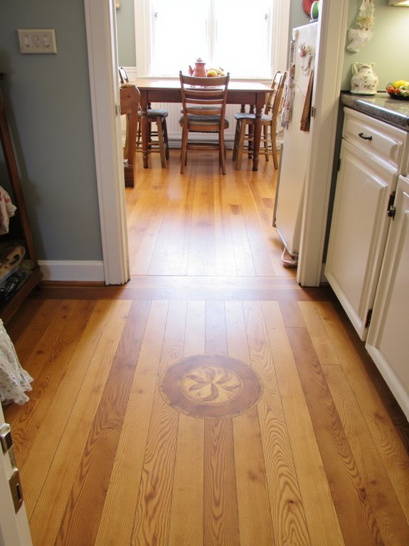 decorative oak flooring inlays