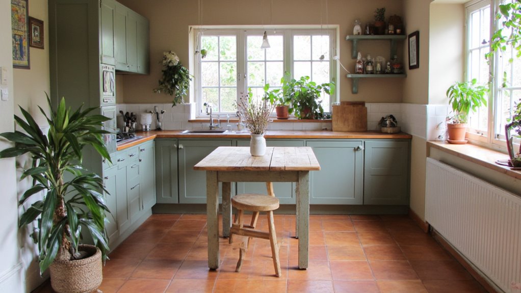 earthy tones create calm