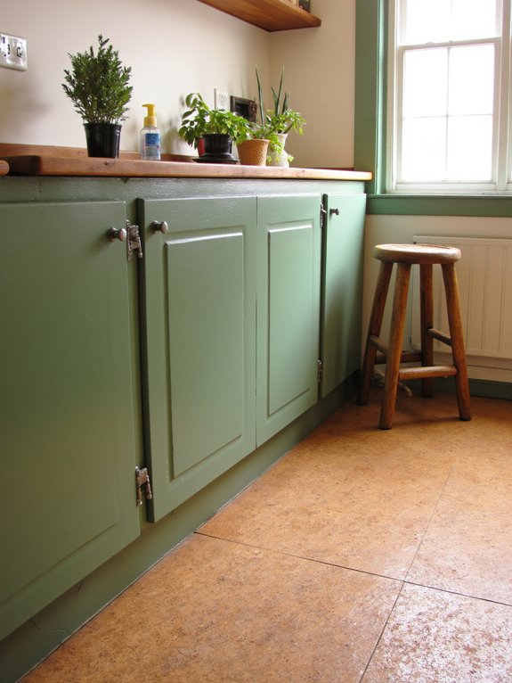 eco friendly cozy kitchen flooring