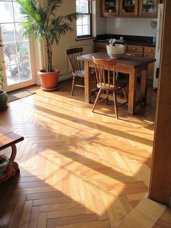 eco friendly herringbone wood options
