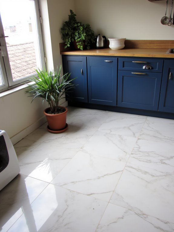 elegant marble kitchen design