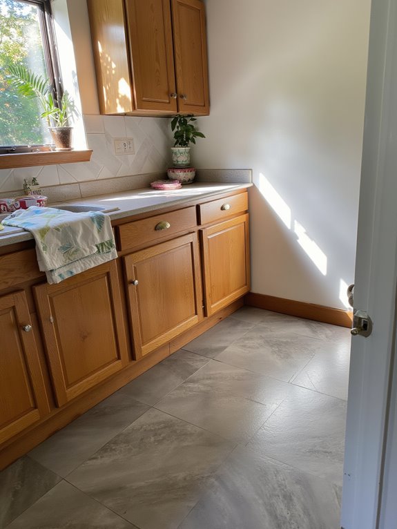 flooring and cabinet harmony
