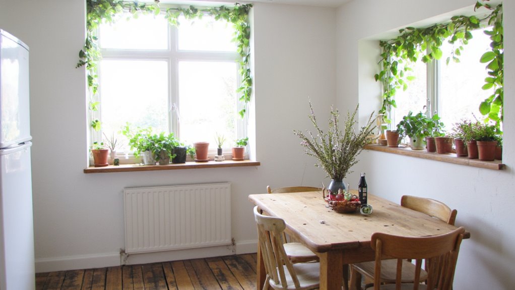 fresh greenery enhances kitchens