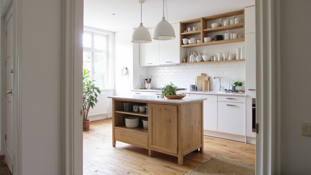 functional minimalist kitchen storage