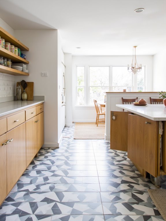 geometric designs enhance kitchens