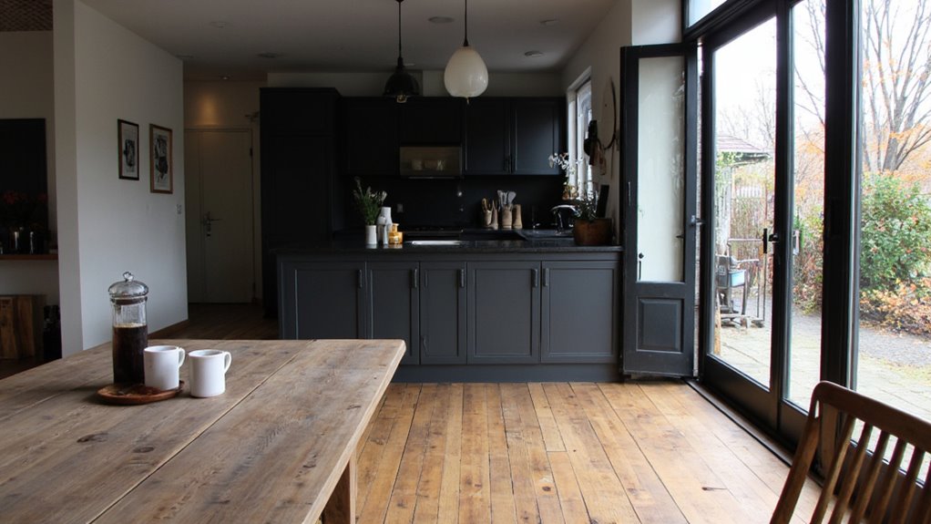 glass doors enhance ambiance