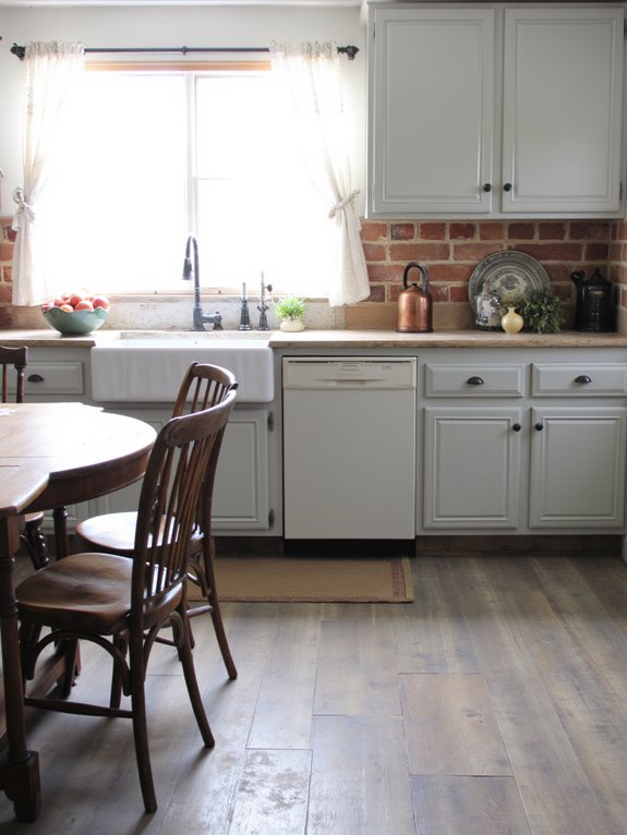 grey flooring for versatility