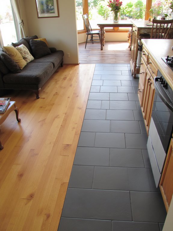 grout lines create visual harmony