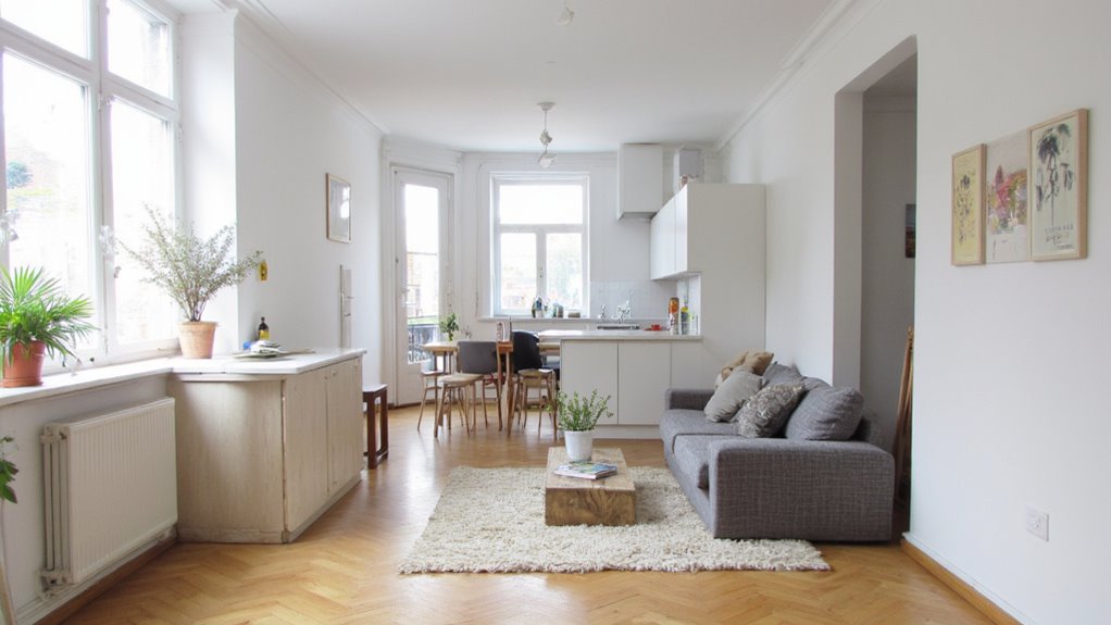 harmonious kitchen living connection