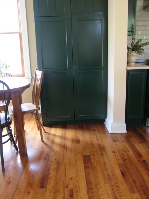 harmonizing flooring with cabinetry