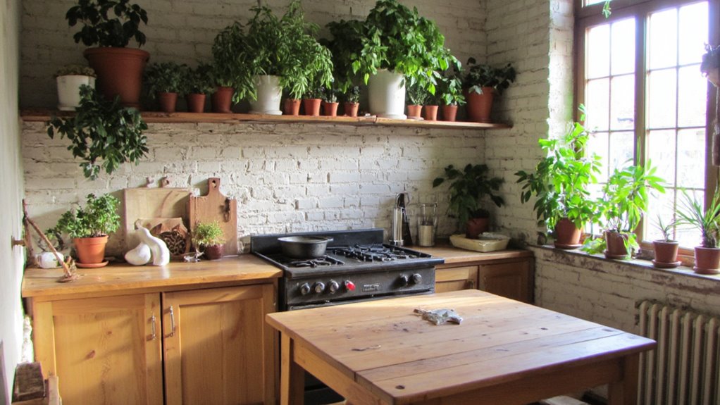 herbs enhance kitchen ambiance