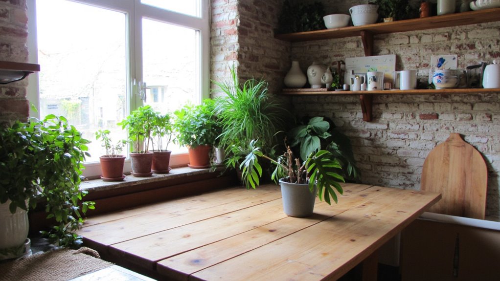 indoor plants enhance kitchens