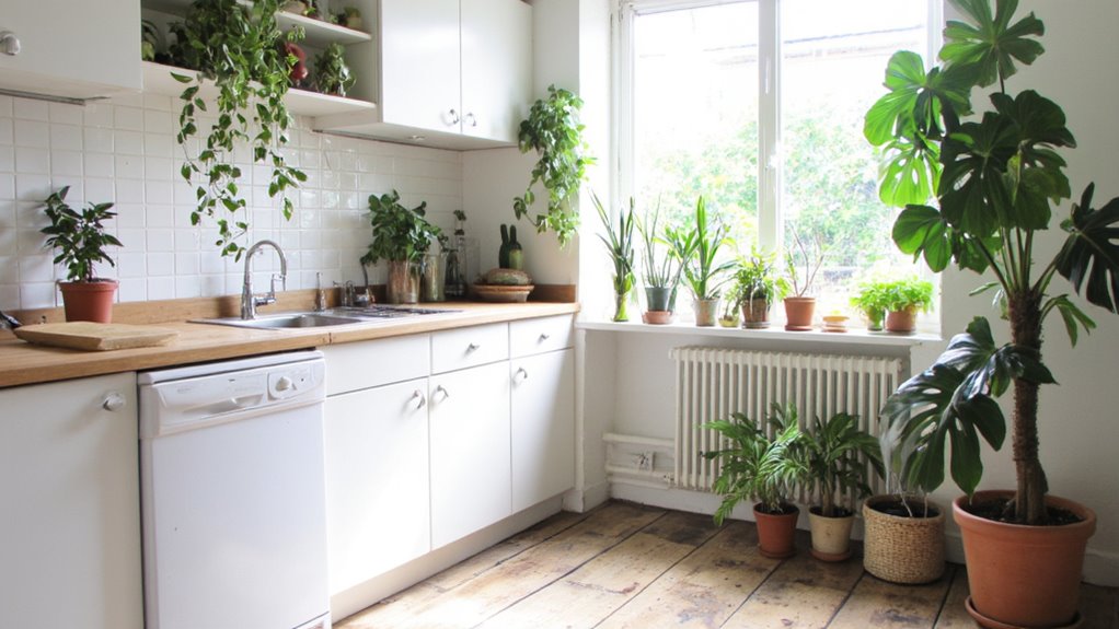 indoor plants enhance kitchens