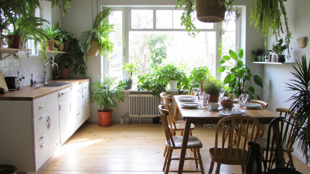 indoor plants enhance kitchens
