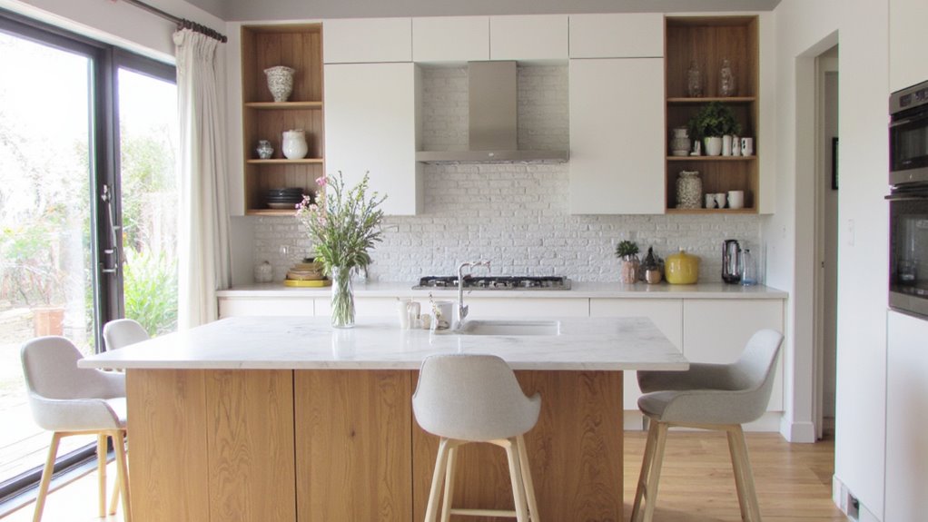 inviting scandinavian kitchen island