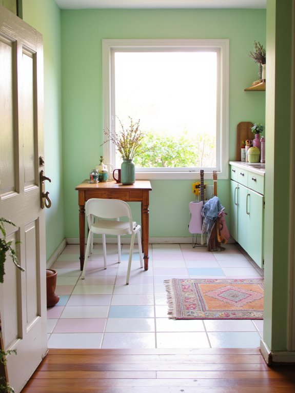 light and airy kitchen