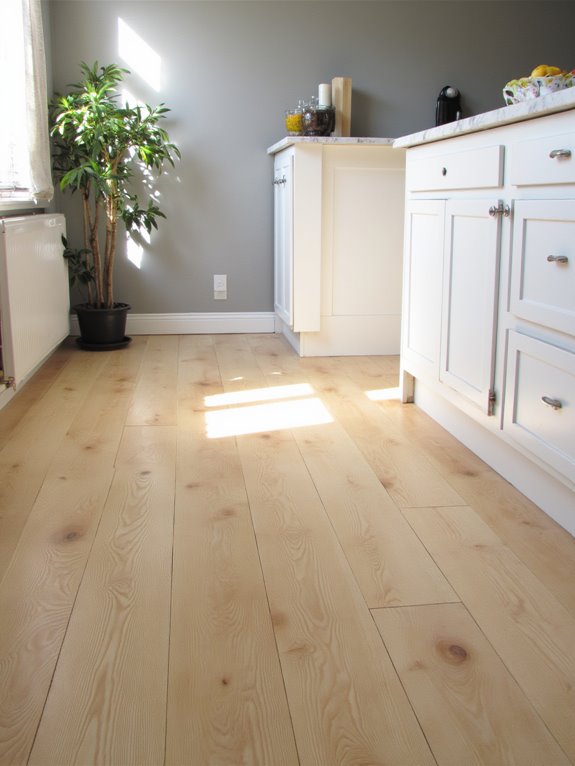 light wood white cabinets